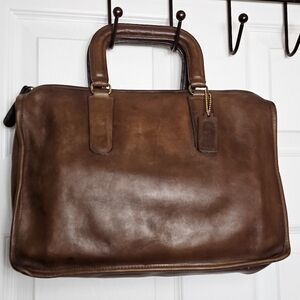 1970s Coach NYC Made Portfolio / Briefcase / Attaché Bag /Bonnie Cashin Era